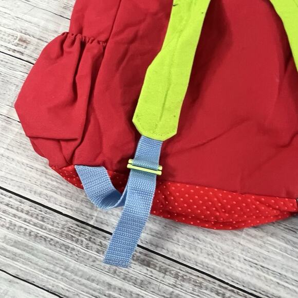 Yottoy Jack Frog Go Go Red Blue Green Back Pack Primary Colors Toddler Pockets - Picture 9 of 12